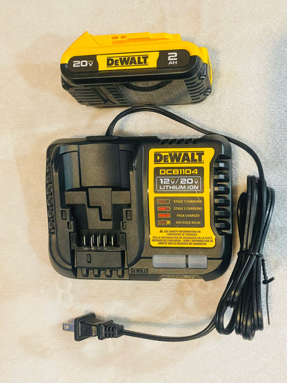 DEWALT 20V Reciprocating Saw with 2.0Ah Battery and Charger