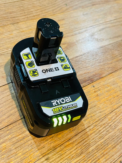 RYOBI ONE+ 18V 4.0 Ah Lithium-Ion HIGH PERFORMANCE Battery