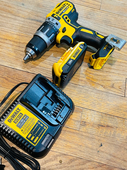 DEWALT 20V MAX XR with Tool Connect Brushless 1/2 in. Hammer Drill/Driver w 2.0 Ah Battery & Charger